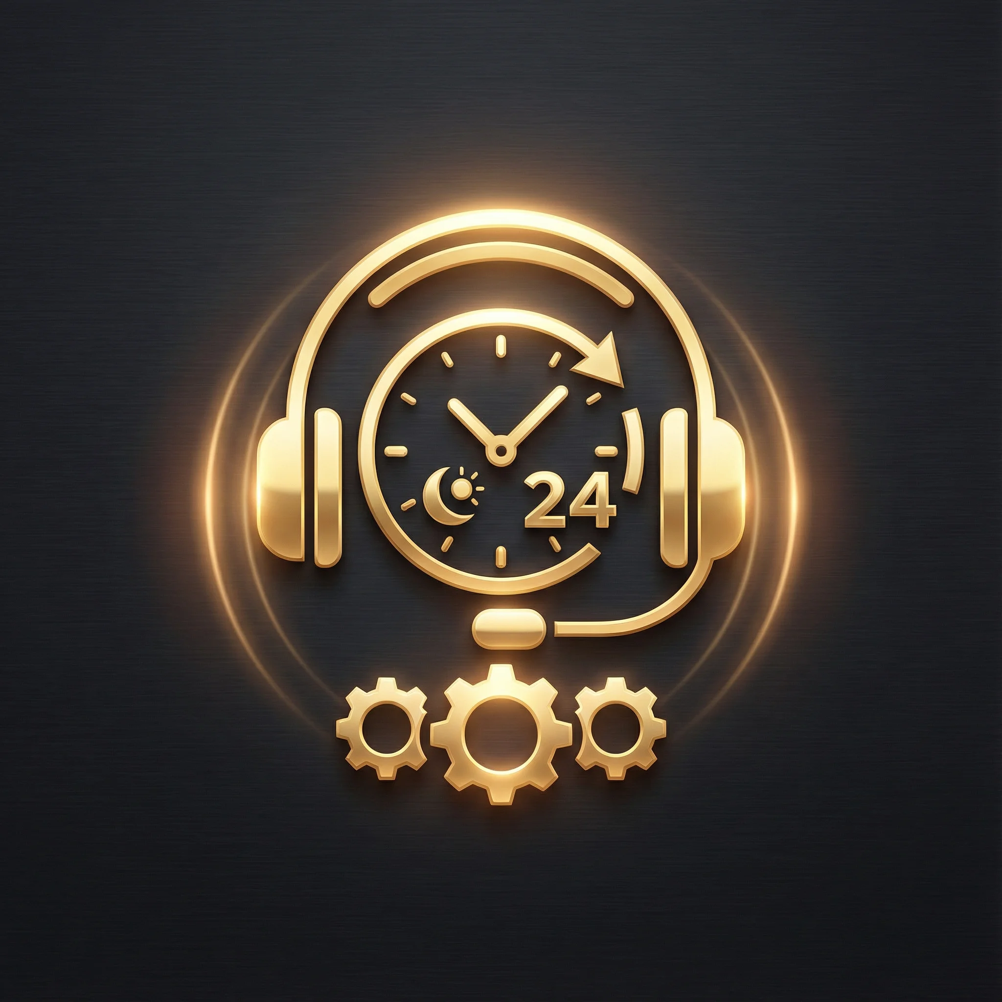 Ícone de suporte ao cliente 24 horas do leonbet